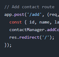 Contact Manager